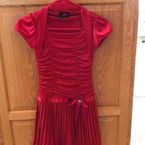 Girls red dress